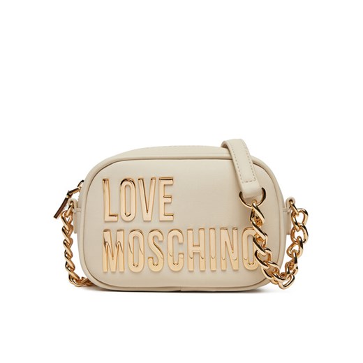 Torebka LOVE MOSCHINO JC4026PP1MKD0110 Écru ze sklepu eobuwie.pl w kategorii Listonoszki - zdjęcie 182028442