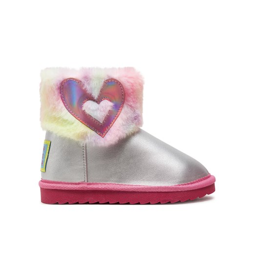 Botki Agatha Ruiz de la Prada 241988-B S Srebrny ze sklepu eobuwie.pl w kategorii Buty zimowe dziecięce - zdjęcie 182028544