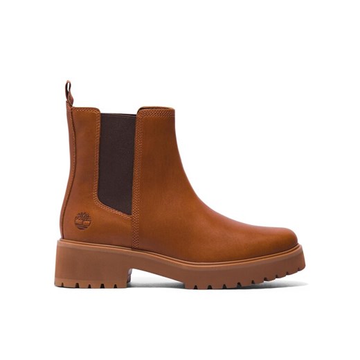 Sztyblety Timberland Carnaby Cool Basic Chlsea TB0A41E6F131 Brązowy ze sklepu eobuwie.pl w kategorii Botki - zdjęcie 182028683