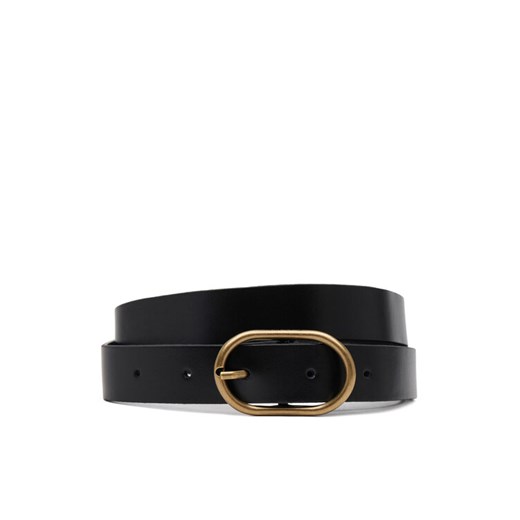 Pasek Damski Calvin Klein Jeans Casual Center Pin Buckle 25Mm LV04K7010G Czarny ze sklepu eobuwie.pl w kategorii Paski damskie - zdjęcie 182028861