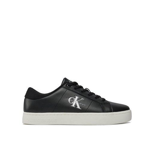 Sneakersy Calvin Klein Jeans Classic Cupsole Low Laceup Lth YM0YM00864 Czarny ze sklepu eobuwie.pl w kategorii Trampki męskie - zdjęcie 182029194