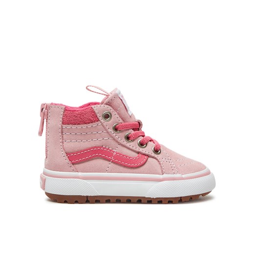 Sneakersy Vans Mte Sk8-Hi Zip VN000D0MBIY1 Różowy ze sklepu eobuwie.pl w kategorii Trampki dziecięce - zdjęcie 182029220
