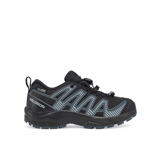 Trekkingi Salomon Xa Pro V8 Waterproof L47729300 Czarny ze sklepu eobuwie.pl w kategorii Buty trekkingowe dziecięce - zdjęcie 182029371