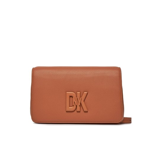 Torebka DKNY Seventh Avenue Md Fl R33EKY30 Brązowy ze sklepu eobuwie.pl w kategorii Listonoszki - zdjęcie 182029390