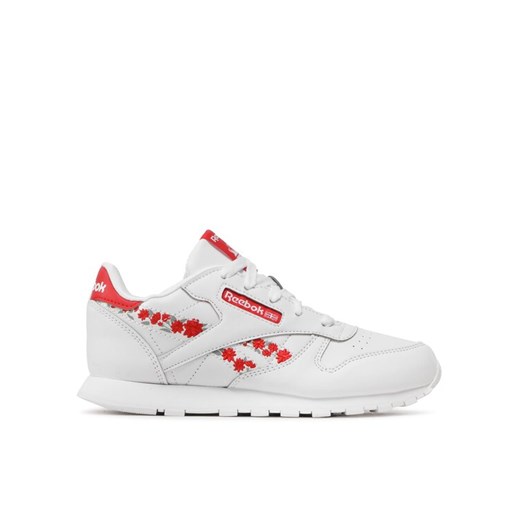 Sneakersy Reebok Classic Leather Shoes HP9521 Biały ze sklepu eobuwie.pl w kategorii Buty sportowe dziecięce - zdjęcie 182029392