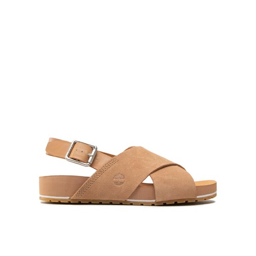 Sandały Timberland MalibuWaves Basic X Strap TB0A41MQCW81 Brązowy ze sklepu eobuwie.pl w kategorii Sandały damskie - zdjęcie 182029514