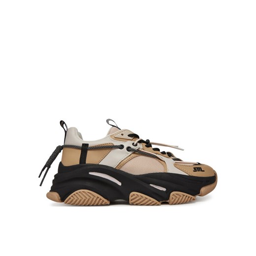 Sneakersy Steve Madden Vault 2 SM11003461 Beżowy ze sklepu eobuwie.pl w kategorii Buty sportowe damskie - zdjęcie 182029530