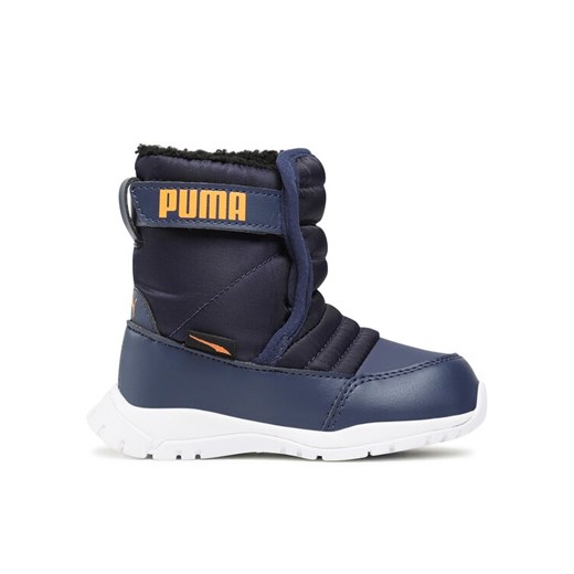 Śniegowce Puma Nieve Boot WTR AC Inf 380746 06 Granatowy ze sklepu eobuwie.pl w kategorii Buty zimowe dziecięce - zdjęcie 182029541