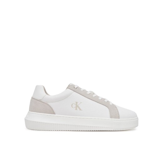 Sneakersy Calvin Klein Jeans Chunky Cupsole Mg Canvas YM0YM01219 Biały ze sklepu eobuwie.pl w kategorii Buty sportowe męskie - zdjęcie 182029630