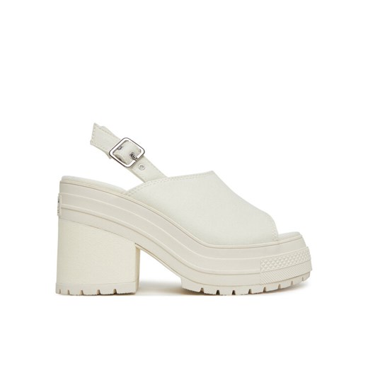 Sandały Converse Chuck 70 De Luxe Heel Sandal Platform A13796C Écru ze sklepu eobuwie.pl w kategorii Sandały damskie - zdjęcie 182029733