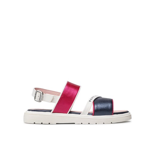 Sandały Pepe Jeans Wendy Logo PGS90183 Różowy ze sklepu eobuwie.pl w kategorii Sandały dziecięce - zdjęcie 182029870