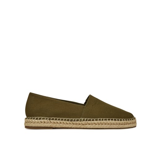 Espadryle Calvin Klein Espadrille Cv Logo HM0HM01808 Khaki ze sklepu eobuwie.pl w kategorii Espadryle męskie - zdjęcie 182030110