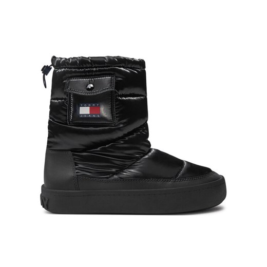 Śniegowce Tommy Jeans EN0EN02642 Czarny ze sklepu eobuwie.pl w kategorii Śniegowce damskie - zdjęcie 182030160