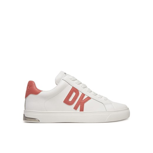 Sneakersy DKNY Abeni Lace Up Sneaker K1300916 Biały ze sklepu eobuwie.pl w kategorii Buty sportowe damskie - zdjęcie 182030250