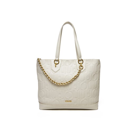 Torebka Liu Jo Ecs M Tote AA5197 E0538 Écru ze sklepu eobuwie.pl w kategorii Torby Shopper bag - zdjęcie 182030334