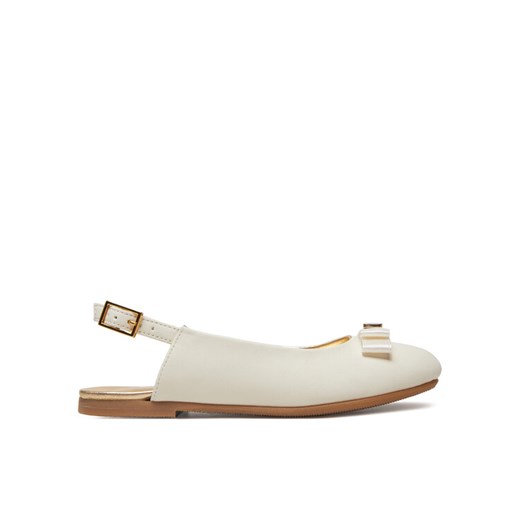 Sandały Tommy Hilfiger Ballerina Chanel T4A3-33929-0206 M Écru ze sklepu eobuwie.pl w kategorii Sandały dziecięce - zdjęcie 182030422