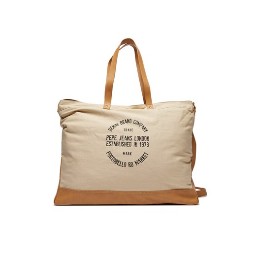 Torba Pepe Jeans Reece Heritage PU300011 Beżowy ze sklepu eobuwie.pl w kategorii Torby podróżne - zdjęcie 182030711