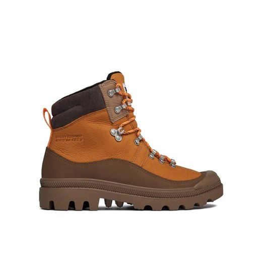 Trapery Palladium Pallabrousse Hkr Wp+ 98840-203-M Brązowy ze sklepu eobuwie.pl w kategorii Workery damskie - zdjęcie 182030732