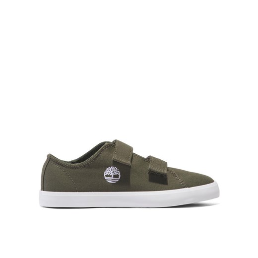 Tenisówki Timberland Newport Bay Low Hook & Loop Sneaker TB0A66U9EZ91 Khaki ze sklepu eobuwie.pl w kategorii Trampki dziecięce - zdjęcie 182030873