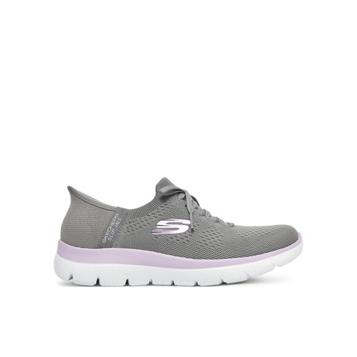 Sneakersy Skechers Summits-New Daily 150263/GYLV Szary ze sklepu eobuwie.pl w kategorii Buty sportowe damskie - zdjęcie 182030971