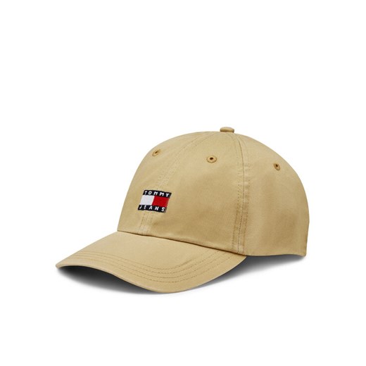 Czapka z daszkiem Tommy Jeans Tjm Heritage Cap AM0AM12020 Beżowy ze sklepu eobuwie.pl w kategorii Czapki z daszkiem męskie - zdjęcie 182031101