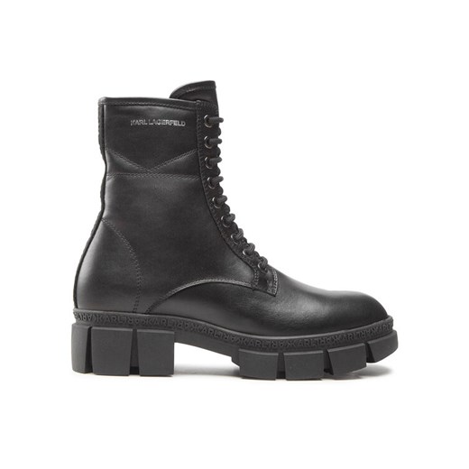 Botki KARL LAGERFELD KL43250 Czarny ze sklepu eobuwie.pl w kategorii Workery damskie - zdjęcie 182031224