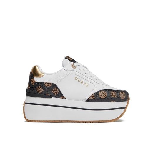 Sneakersy Guess Camrio4 FLPCM4 FAL12 Biały ze sklepu eobuwie.pl w kategorii Buty sportowe damskie - zdjęcie 182031332