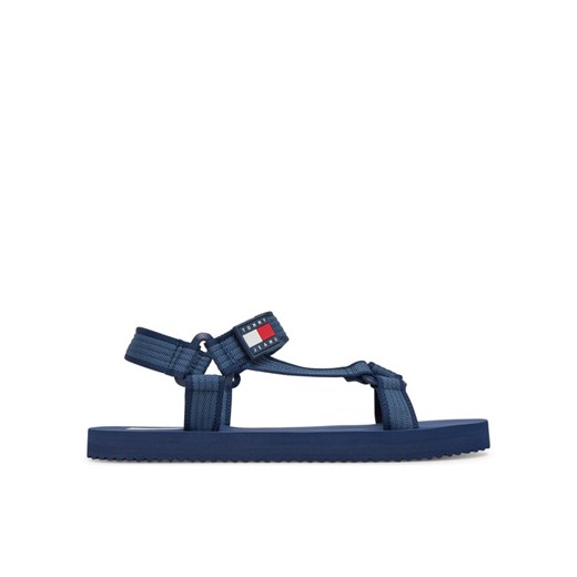 Sandały Tommy Jeans Tjm Casual Sandal EM0EM01563 Granatowy ze sklepu eobuwie.pl w kategorii Sandały męskie - zdjęcie 182031420