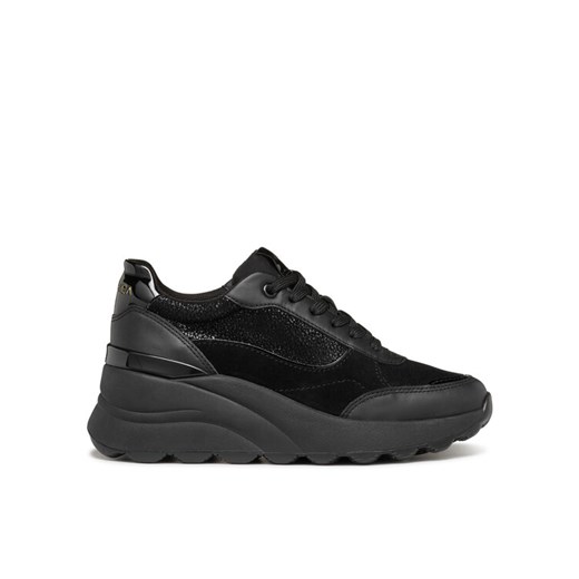 Sneakersy Geox D Spherica Ec13 D45WAA 0JS85 C9999 Czarny ze sklepu eobuwie.pl w kategorii Buty sportowe damskie - zdjęcie 182032050
