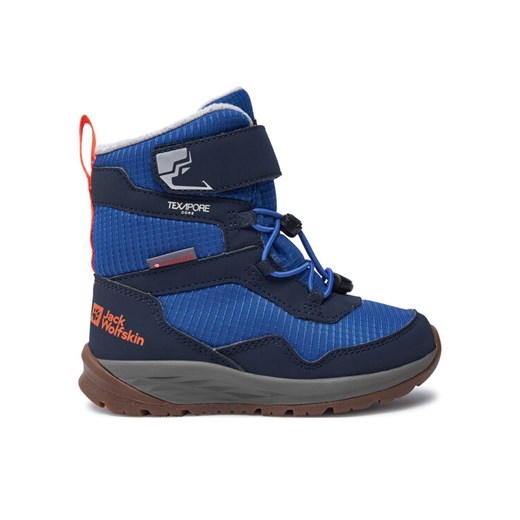 Śniegowce Jack Wolfskin Polar Bear-B Texapore High Vc K A62145 Niebieski ze sklepu eobuwie.pl w kategorii Buty zimowe dziecięce - zdjęcie 182032122