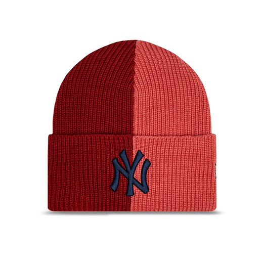 Czapka New Era Two Tone Wide Nyy 60364208 Czerwony ze sklepu eobuwie.pl w kategorii Czapki zimowe męskie - zdjęcie 182032224