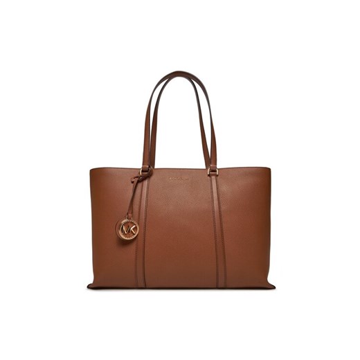 Torebka MICHAEL Michael Kors Temple 30R4G1LT3L Brązowy ze sklepu eobuwie.pl w kategorii Torby Shopper bag - zdjęcie 182032291