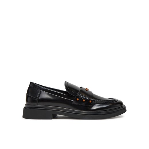 Loafersy Pepe Jeans Penny Studs PLS10427 Czarny ze sklepu eobuwie.pl w kategorii Lordsy damskie - zdjęcie 182032481