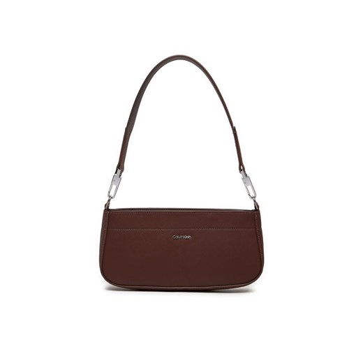 Torebka Calvin Klein Ck Business Shoulder Bag_Saf K60K612579 Brązowy ze sklepu eobuwie.pl w kategorii Torebki damskie - zdjęcie 182032541