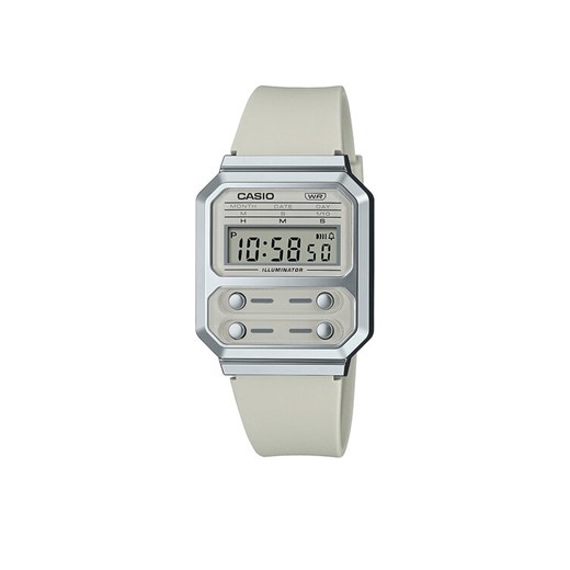 Zegarek Casio A100WEF-8AEF Szary ze sklepu eobuwie.pl w kategorii Zegarki - zdjęcie 182032782