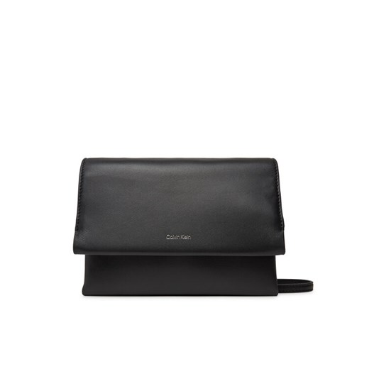 Torebka Calvin Klein Ck Narrate Leather Mini Bag K60K613005 Czarny ze sklepu eobuwie.pl w kategorii Listonoszki - zdjęcie 182032790