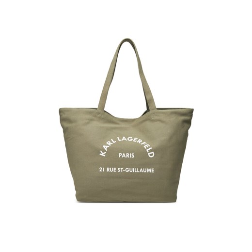 Torebka KARL LAGERFELD A1W50006 Khaki - id: 0000305476401 - marki Karl Lagerfeld - 182032882 Torebka KARL LAGERFELD A1W50006 Khaki ze sklepu eobuwie.pl w kategorii Torby Shopper bag - zdjęcie 182032882