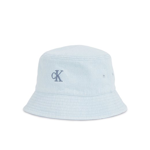 Kapelusz Calvin Klein Embro Monogram Denim Bucket Hat LV04K5021G Błękitny ze sklepu eobuwie.pl w kategorii Kapelusze damskie - zdjęcie 182032951