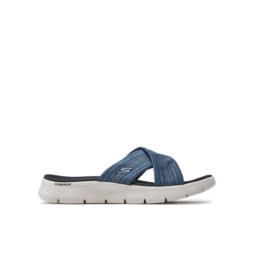 Klapki Skechers Go Walk Flex Sandal-Impressed 141420/NVY Granatowy Skechers 39 eobuwie.pl