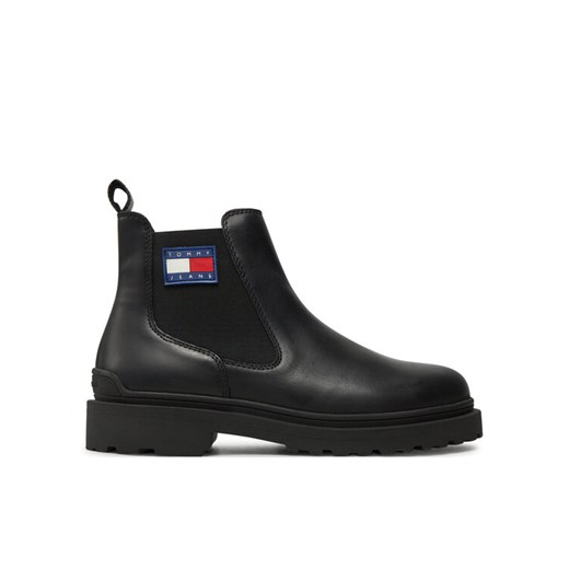 Sztyblety Tommy Jeans EM0EM01448 Czarny ze sklepu eobuwie.pl w kategorii Buty zimowe męskie - zdjęcie 182033244