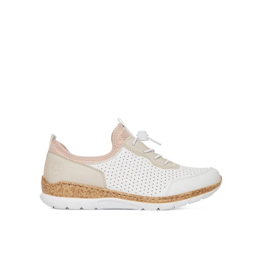 Sneakersy Rieker N4286-80 Biały ze sklepu eobuwie.pl w kategorii Buty sportowe damskie - zdjęcie 182033260