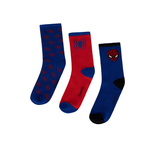 Zestaw 3 par wysokich skarpet dziecięcych Spiderman Ultimate ACCCS-AW24-224SPRMV-A Niebieski ze sklepu eobuwie.pl w kategorii Skarpetki dziecięce - zdjęcie 182033410