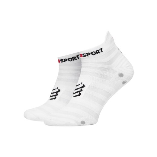Skarpety Niskie Unisex Compressport Pro Racing Socks v4.0 Ultralight Run Low XU00051B Biały ze sklepu eobuwie.pl w kategorii Skarpetki damskie - zdjęcie 182033480