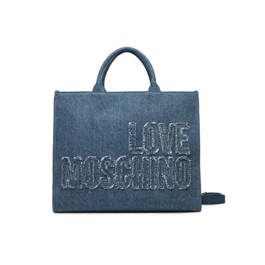 Torebka LOVE MOSCHINO JC4242PP0MKM0750 Niebieski ze sklepu eobuwie.pl w kategorii Kuferki - zdjęcie 182033712