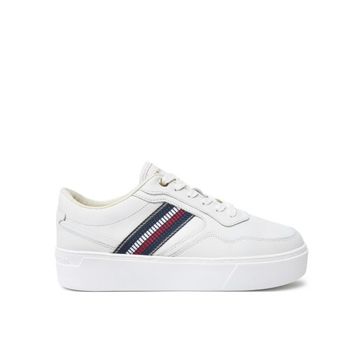 Sneakersy Tommy Hilfiger FW0FW08348 Biały ze sklepu eobuwie.pl w kategorii Buty sportowe damskie - zdjęcie 182033773