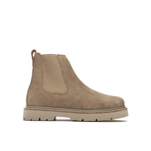 Sztyblety Birkenstock Highwood 1025737 Beżowy ze sklepu eobuwie.pl w kategorii Workery damskie - zdjęcie 182033782