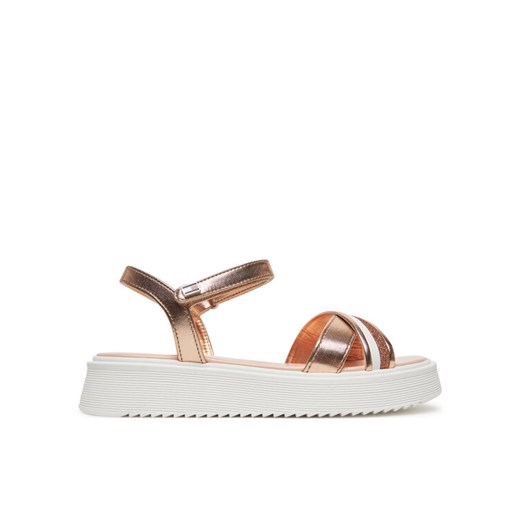 Sandały Tommy Hilfiger Sandal T4A2-33800-0569 S Różowe złoto ze sklepu eobuwie.pl w kategorii Sandały dziecięce - zdjęcie 182033824