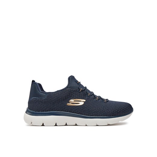 Sneakersy Skechers Bright Bezel 149204/NVGD Granatowy ze sklepu eobuwie.pl w kategorii Buty sportowe damskie - zdjęcie 182034033
