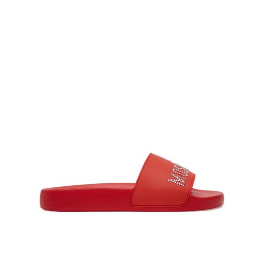 Klapki LOVE MOSCHINO JA28122G1MI13500 Czerwony ze sklepu eobuwie.pl w kategorii Klapki damskie - zdjęcie 182034101