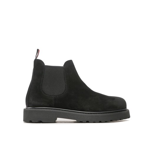 Sztyblety Tommy Jeans Tommy Jeans Suede Boot EM0EM01205 Czarny ze sklepu eobuwie.pl w kategorii Buty zimowe męskie - zdjęcie 182034154